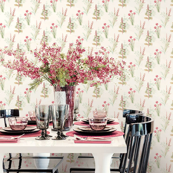 Galerie Wallpaper Product code: AB42442R - Abby Rose 3 Wallpaper Collection - Teal Pink Colours -  