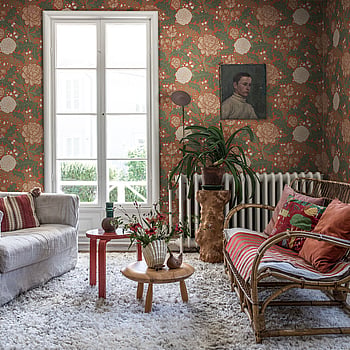 Galerie Wallcoverings Product Code 14004 - Ekbacka Wallpaper Collection - Terracotta Colours -  