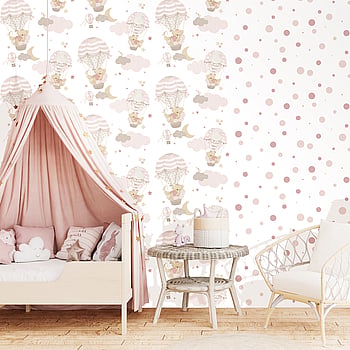 Galerie Wallcoverings Product Code 14818 - Little Explorers 2 Wallpaper Collection - Pink Beige Colours -  