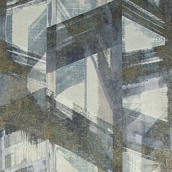 Galerie Wallcoverings Product Code 26797 - Crafted Wallpaper Collection - Blue Gold White Silver Colours -  