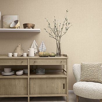 Galerie Wallcoverings Product Code 33392 - Boho Fine Linen Wallpaper Collection - Beige Colours -  