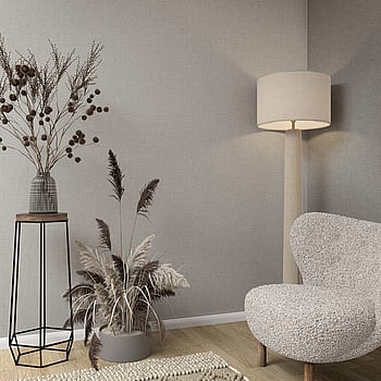 Galerie Wallcoverings Product Code 33394 - Boho Fine Linen Wallpaper Collection - Grey Colours -  