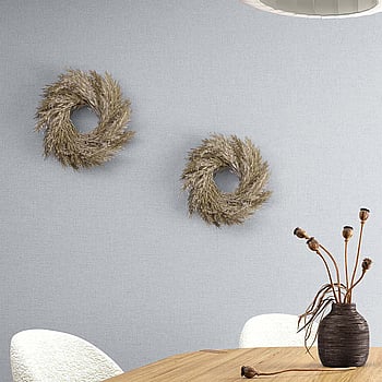 Galerie Wallcoverings Product Code 35751 - Boho Fine Linen Wallpaper Collection - Blue, White Colours -  