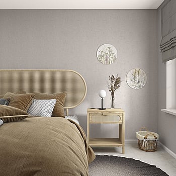 Galerie Wallcoverings Product Code 35756 - Boho Fine Linen Wallpaper Collection - Brown Colours -  