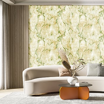 Galerie Wallcoverings Product Code 49355 - Stratum Wallpaper Collection - gold green Colours -  