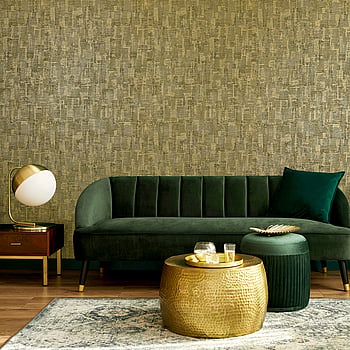 Galerie Wallcoverings Product Code 65168 - Precious Wallpaper Collection - Gold Colours -  
