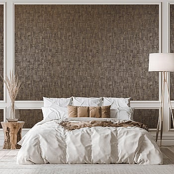 Galerie Wallcoverings Product Code 65169 - Precious Wallpaper Collection - Bronze Brown Colours -  