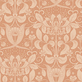Galerie Wallcoverings Product Code 83128 - Hjarterum Wallpaper Collection - Orange Colours -  