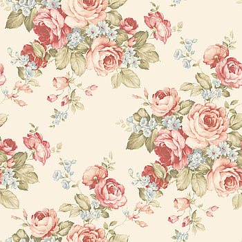 Galerie Wallcoverings Product Code AB27614 - Abby Rose 3 Wallpaper Collection - Cream Pink Blue Olive Green Colours -  
