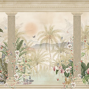 Galerie Wallcoverings Product Code BB30193 - Bombay Design Wallpaper Collection - Beige, Green Colours -  