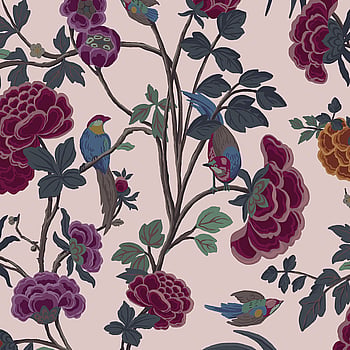 Galerie Wallcoverings Product Code DA23241 - Luxe Wallpaper Collection - Multi Pink Colours -  