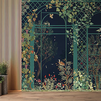 Galerie Wallcoverings Product Code DW2032 - Designer Walls Wallpaper Collection - Midnight Blue Colours -  