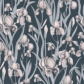 Galerie Wallcoverings Product Code EL21026 - Elisir Wallpaper Collection - Navy Blue Lilac Colours -  