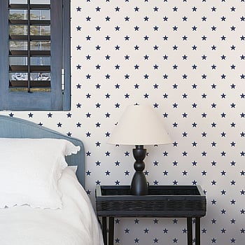 Galerie Wallcoverings Product Code G23101 - Deauville Wallpaper Collection - Navy Blue White Colours -  