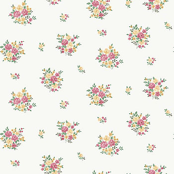 Galerie Wallcoverings Product Code G23235 - Country Cottage Wallpaper Collection - Red Yellow Green Colours -  