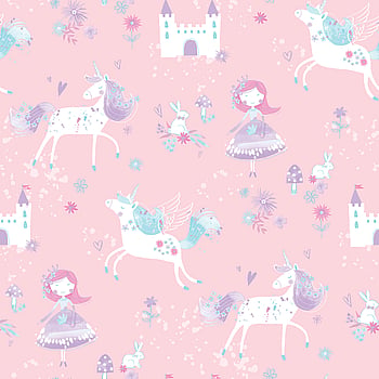 Galerie Wallcoverings Product Code G56523 - Just 4 Kids 2 Wallpaper Collection - Pink Purple Blue Colours -  