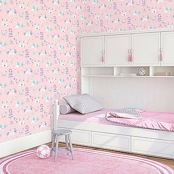 Galerie Wallcoverings Product Code G56523 - Just 4 Kids 2 Wallpaper Collection - Pink Purple Blue Colours -  
