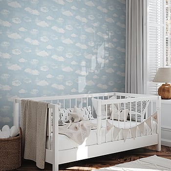 Galerie Wallcoverings Product Code G78359 - Tiny Tots 2 Wallpaper Collection - Sky Blue Colours -  
