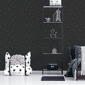 Galerie Wallcoverings Product Code G78407 - Tiny Tots 2 Wallpaper Collection - Black Glitter Colours -  