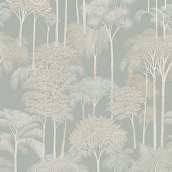 Galerie Wallcoverings Product Code HV41082 - Havana 2 Wallpaper Collection - Cream, Green, Metallic Colours -  