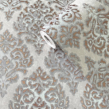 Galerie Wallcoverings Product Code MT2035 - Lustre Wallpaper Collection - Rose Gold Colours -  