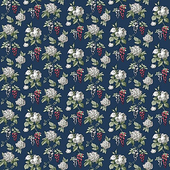 Galerie Wallcoverings Product Code PF38164 - Pretty Prints Wallpaper Collection - Navy, Burgundy, Green Colours -  