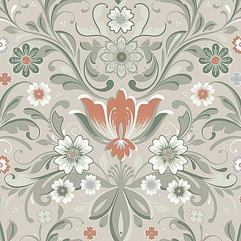 Galerie Wallcoverings Product Code S24108 - Sommarang 2 Wallpaper Collection - Beige, green Colours -  