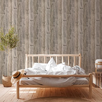 Galerie Wallcoverings Product Code WW22213 - Woods And Wicker Wallpaper Collection - Beige Cream Black Colours -  